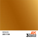 AK Interactive 3rd Gen Acrylic Brass Metallic 17ml