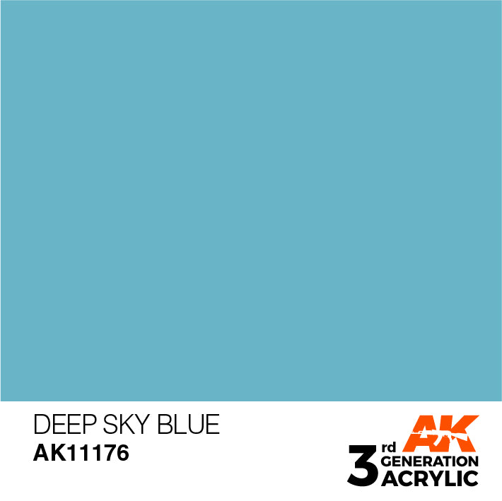 AK Interactive 3rd Gen Acrylic Deep Sky Blue 17ml