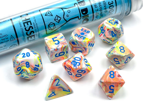 Chessex Poly Festive Kaleidoscope/Blue