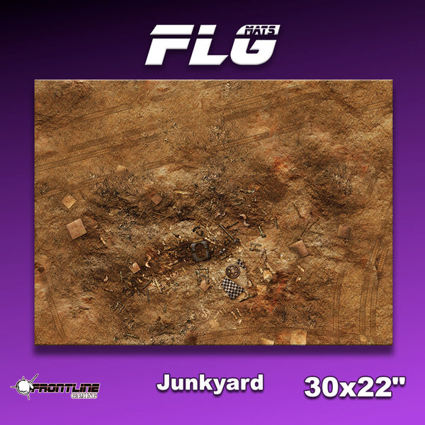 Frontline Gaming Mat 30"x22" Junkyard