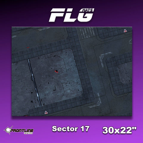 Frontline Gaming Mat 30"x22" Sector 17
