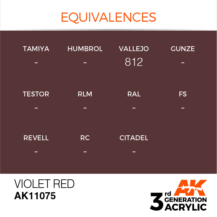 AK Interactive 3rd Gen Acrylic Violet Red 17ml