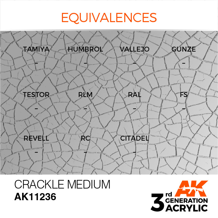 AK Interactive 3rd Gen Acrylic Crackle Medium 17ml