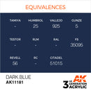 AK Interactive 3rd Gen Acrylic Dark Blue 17ml
