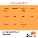 AK Interactive 3rd Gen Acrylic Sunny Skin Tone 17ml