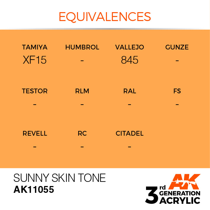 AK Interactive 3rd Gen Acrylic Sunny Skin Tone 17ml