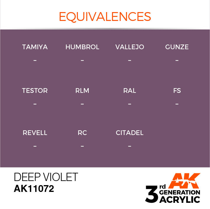 AK Interactive 3rd Gen Acrylic Deep Violet Intense 17ml