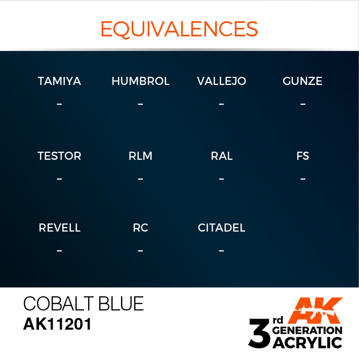 AK Interactive 3rd Gen Acrylic Cobalt Blue Metallic 17ml