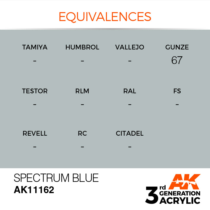 AK Interactive 3rd Gen Acrylic Spectrum Blue  17ml