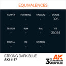 AK Interactive 3rd Gen Acrylic Strong Dark Blue 17ml