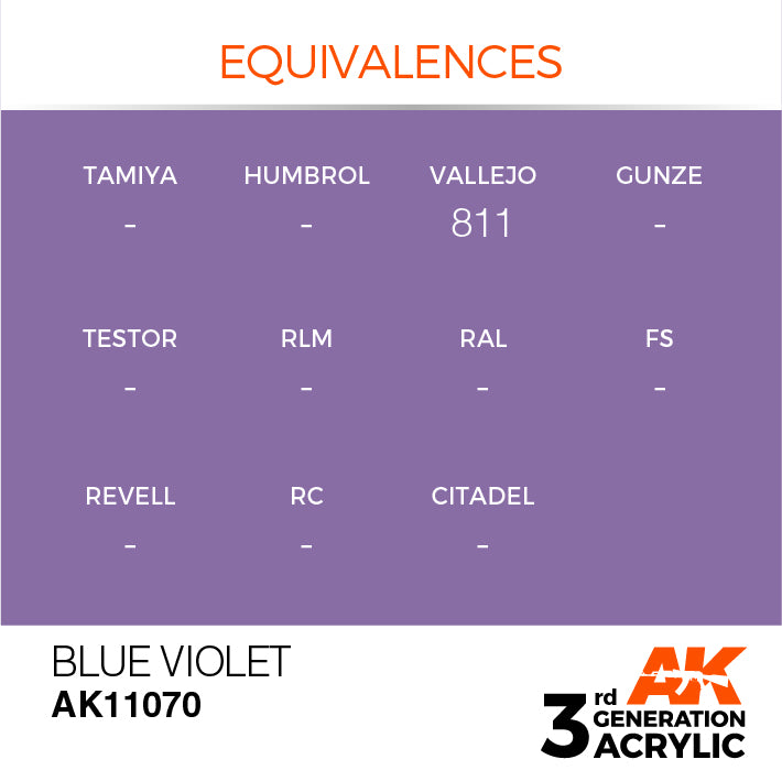AK Interactive 3rd Gen Acrylic Blue Violet 17ml