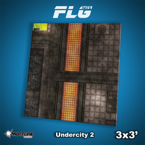 Frontline Gaming Mat 3'x3' Undercity 2