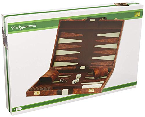 Backgammon - 15" Vinyl Case (w/brown&white Stripe)