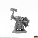 Reaper Mini Bones Black: RM44107 Dark Dwarf Striker
