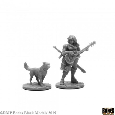 Reaper Mini Bones Black: RM44114 Isobael And Rufus