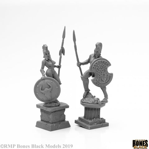Reaper Mini Bones Black: RM44126 Amazon & Spartan Living Statues