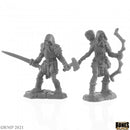 Reaper Mini Bones Black: RM44142 Rune Wight Hunters (2)