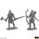 Reaper Mini Bones Black: RM44142 Rune Wight Hunters (2)