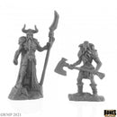 Reaper Mini Bones Black: RM44143 Rune Wight Thane and Jarl