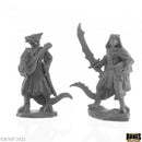 Reaper Mini Bones Black: RM44145 Dragonfolk Bard and Thief