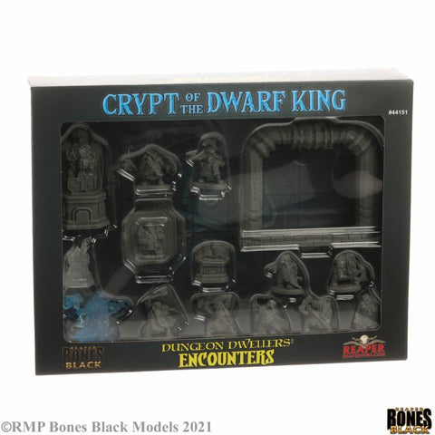 Reaper Mini Bones Black: RM44151 Crypt of the Dwarf King Boxed Set
