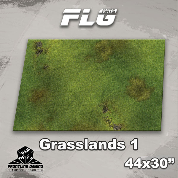 Frontline Gaming Mat 44"x30" Grasslands 1