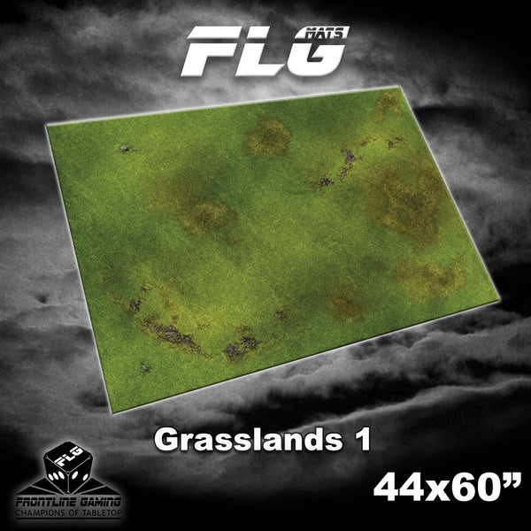 Frontline Gaming Mat 44"x60" Grasslands 1