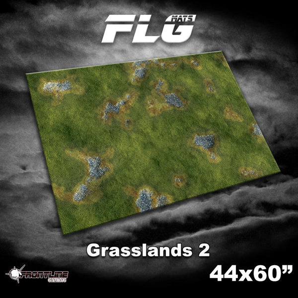 Frontline Gaming Mat 44"x60" Grasslands 2