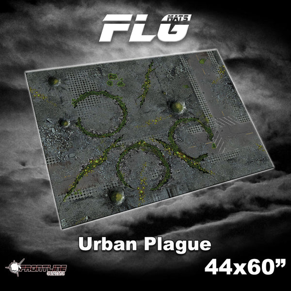 Frontline Gaming Mat 44"x60" Urban Plague