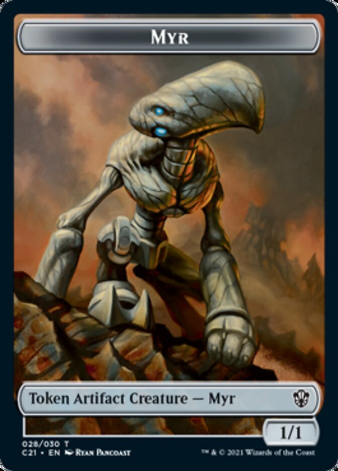 Myr // Treasure Double-Sided Token [Commander 2021 Tokens]