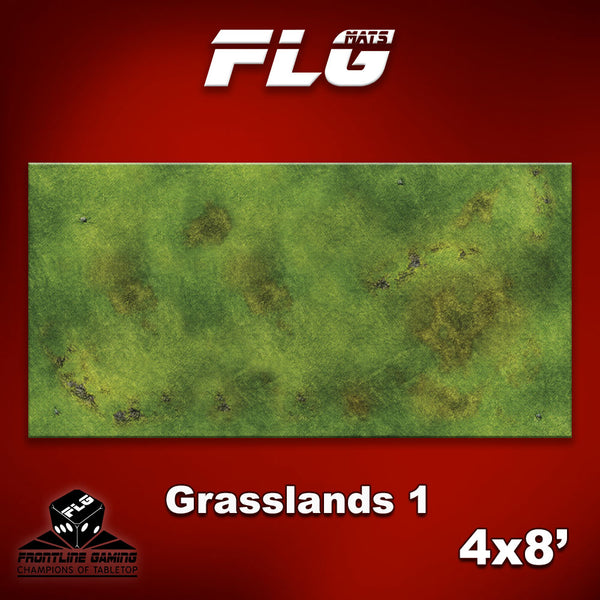Frontline Gaming Mat 8'x4' Grasslands 1