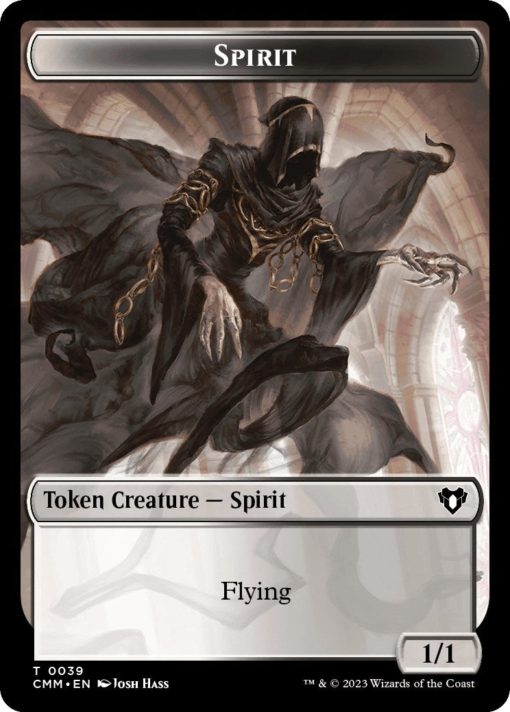 Spirit (0039) // Elemental (0025) Double-Sided Token [Commander Masters Tokens]