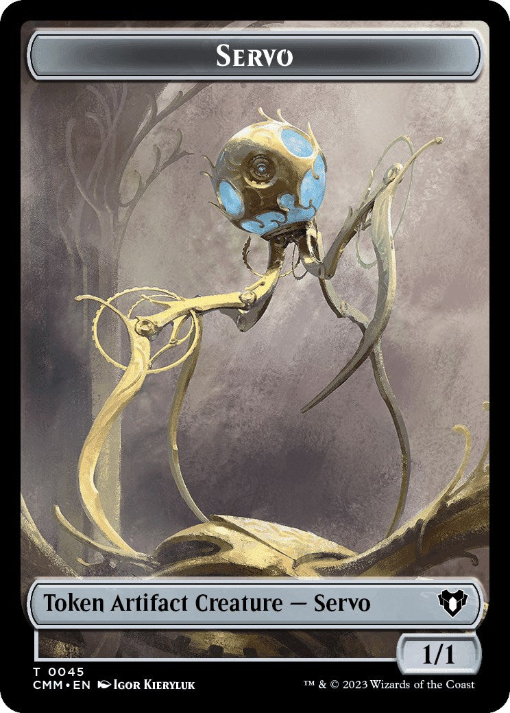 Servo // Phyrexian Beast Double-Sided Token [Commander Masters Tokens]