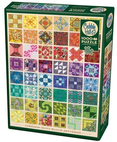 Cobble Hill Puzzle 1000 Piece Common Quilt Blocks