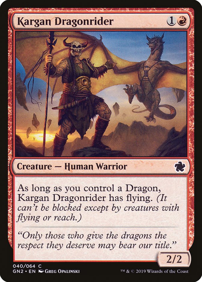 Kargan Dragonrider [Game Night 2019]