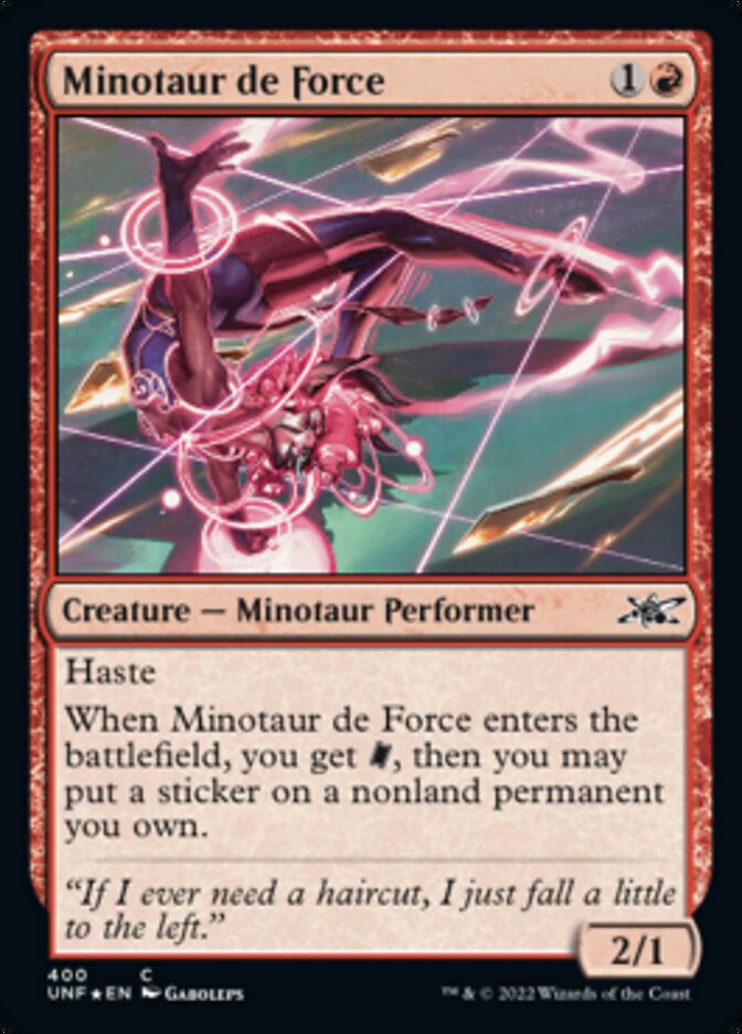 Minotaur de Force (Galaxy Foil) [Unfinity]