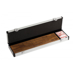 Crib Board 3-Track Walnut with Cards and Case CH2425AL