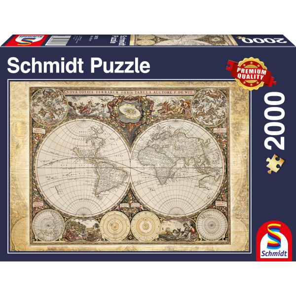Schmidt Puzzle 2000 Historical World Map