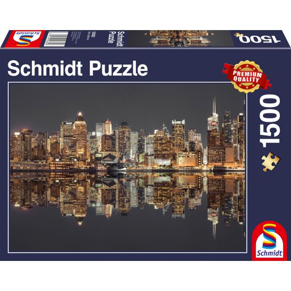 Schmidt Puzzle 1500 New York Skyline At Night