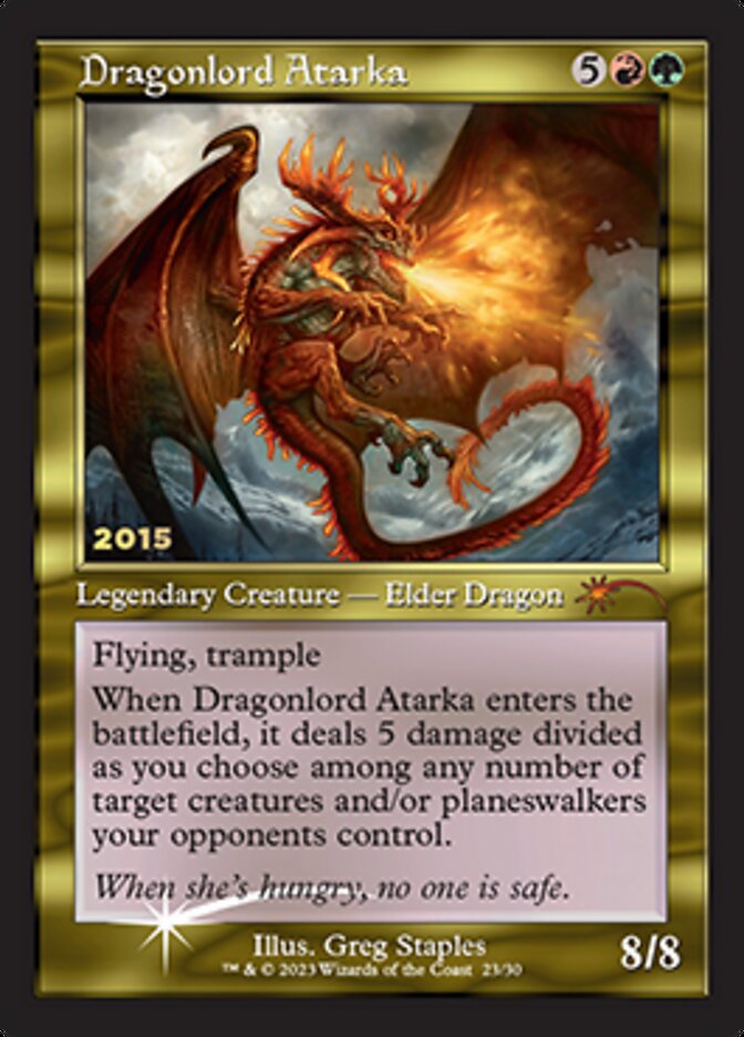 経典ブランド Atarka Dragonlord MTG Gathering The MAGIC 未開封 30th