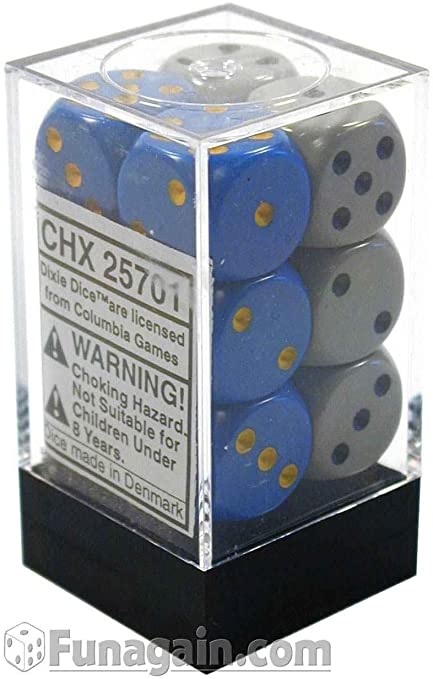 Chessex 12d6 Opaque Dixie