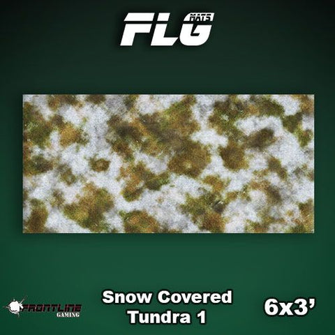 Frontline Gaming Mat 6'x3' Snow Covered Tundra