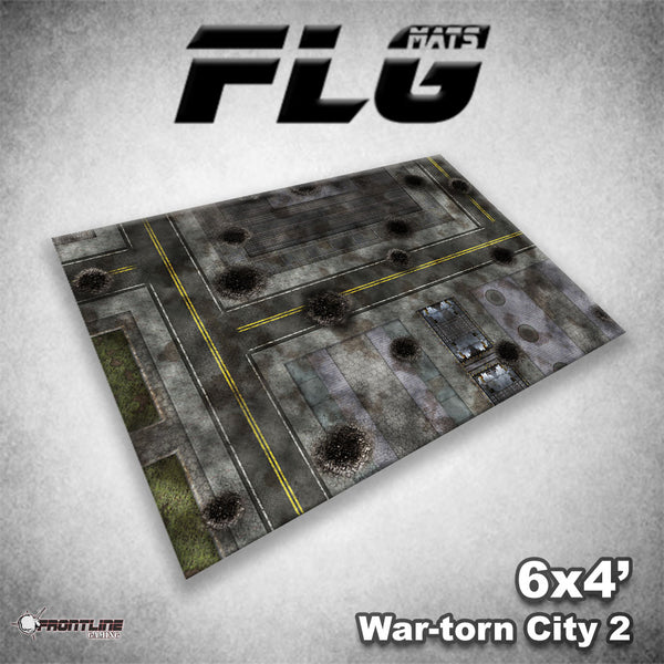 Frontline Gaming Mat 44"x60" War-torn City 2