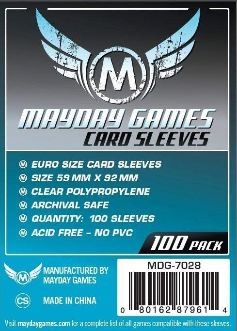 Mayday Sleeves: MDG-7028 Standard European 59x92mm (100)