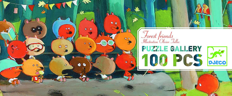 Puzzle Djeco Gallery Puzzle 100 Piece Forest Friends