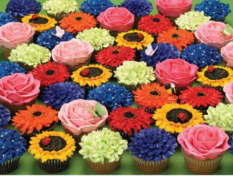 Cobble Hill Puzzle 275 Piece Easy Handle Cupcake Garden