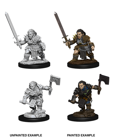 Wizkids Minis Pathfinder 73694 Female Dwarf Barbarian
