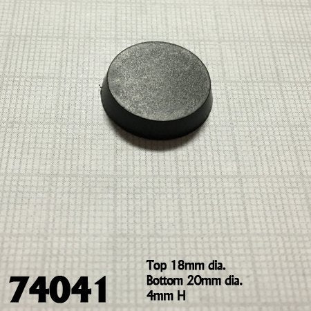 Reaper Mini RM74041 20mm Round Plastic Flat Top Base (25)