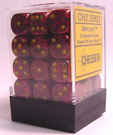 Chessex 36d6 Speckled Mercury