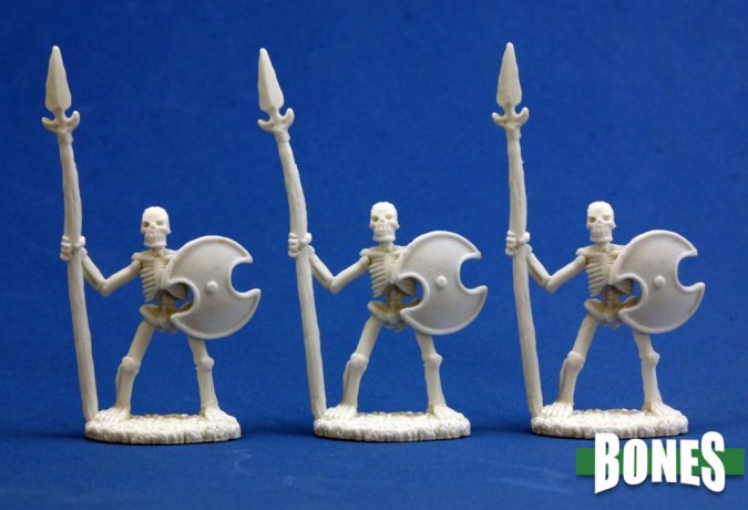 Reaper Mini Rm77001  Skeletal Spearmen (3)